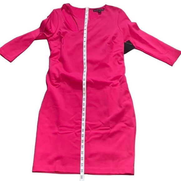 Boston Proper Cutout Fuschia Pink Sheath Dress SMALL NWT - Picture 13 of 15